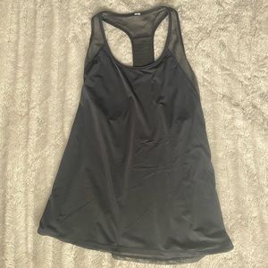 Lululemon black mesh tank